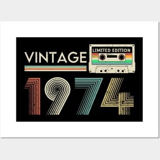 Vintage 1974 Limited Cassette Posters and Art